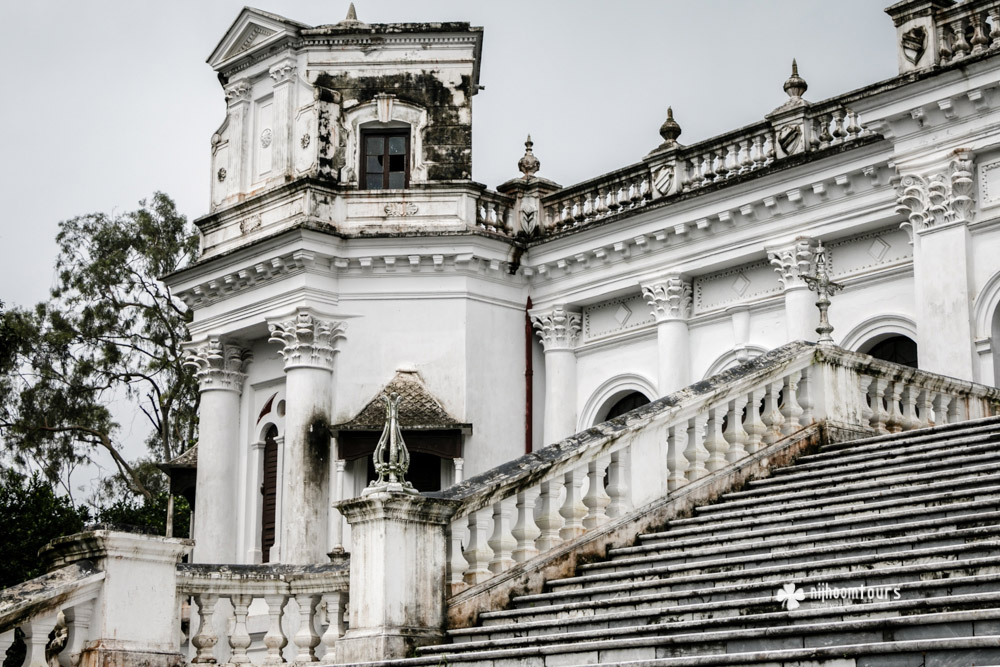 Stairs view of Tajhat Palace Stairs of Tajhat Palace
