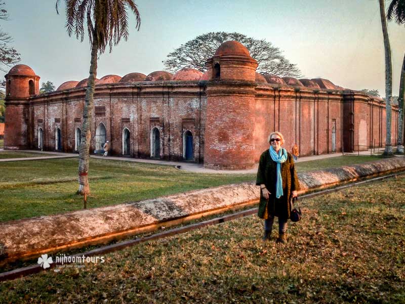 At Sixty Dome Mosque in Bagerhat, a UNESCO World Heritage Site At Sixty Dome Mosque in Bagerhat, a UNESCO World Heritage Site