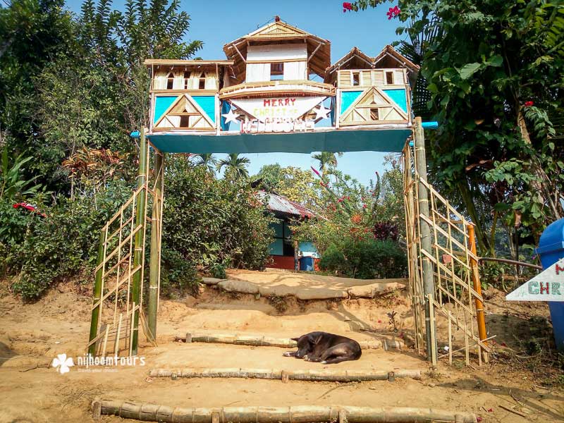 A Khasia tribal village A Khasia tribal village