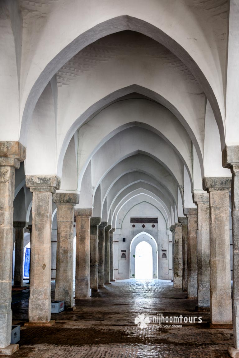 The interior of the Sixty Dome Mosque in Bagerhat The interior of the Sixty Dome Mosque in Bagerhat