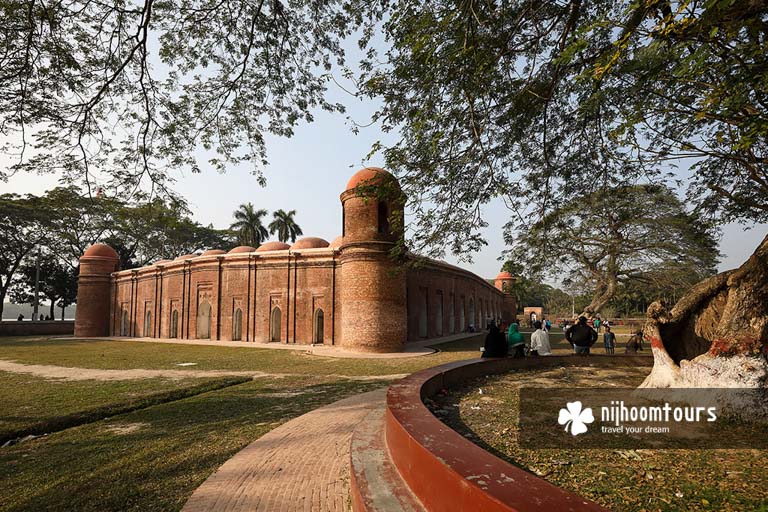 Sixty Dome Mosque (Shat Gombuj Mosque) at Bagerhat City - number eleven among the best places to visit in Bangladesh